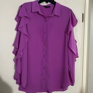 Women’s Slim Factor chiffon top/size Large NWOT
J